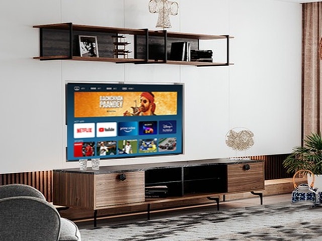 Meuble TV Renata 207 cm Marron Design Moderne Dakar