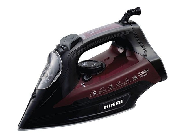 Fer à Repasser Vapeur Nikai NSI707TS 2000W 0.36L Rouge Noir | Prix Sénégal