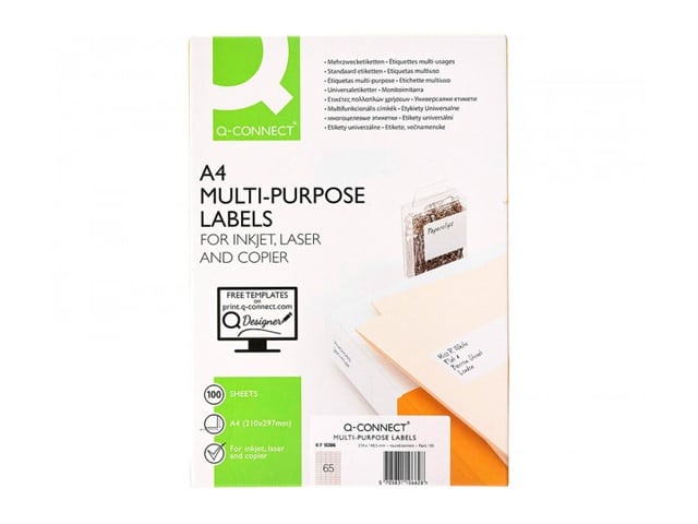 Étiquette Adhésive A4 105x148,5 mm 4/Feuille KF10660