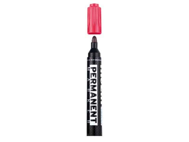 Marqueur Permanent Rouge Pointe Biseautée RTP-230