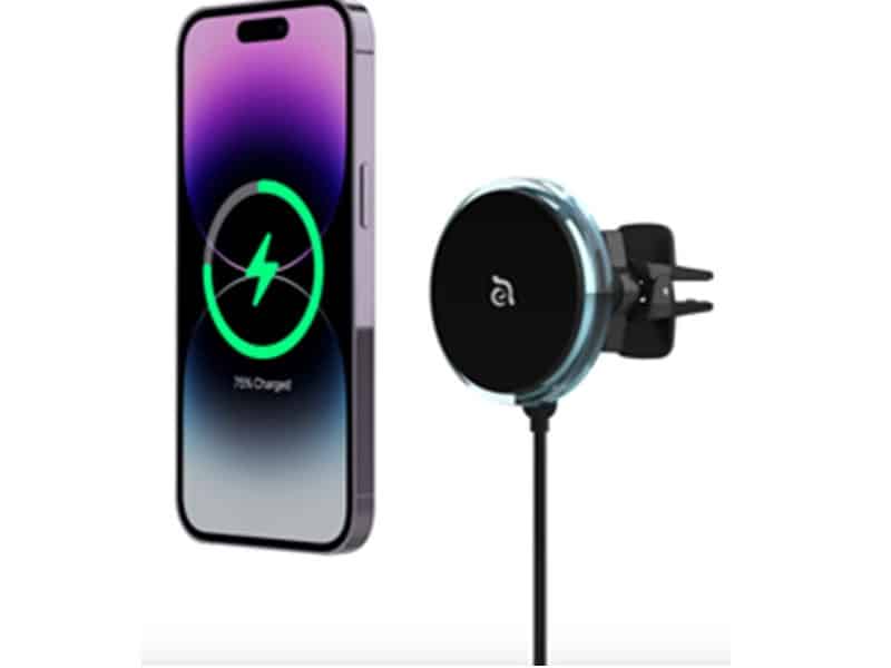 Support Chargeur Voiture MagSafe iPhone 12 13 14 15 – Charge Rapide 15W | Dakar Sénégal