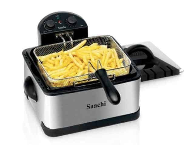 Friteuse Saachi 4L 2000W NL-DF-4762 Noir Inox | Meilleure Friteuse Électrique Sénégal