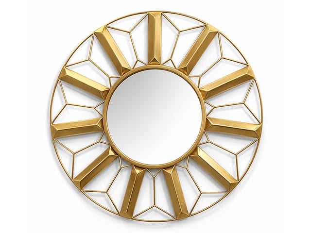 Miroir Rond Doré Design Chic M06 | Déco Moderne