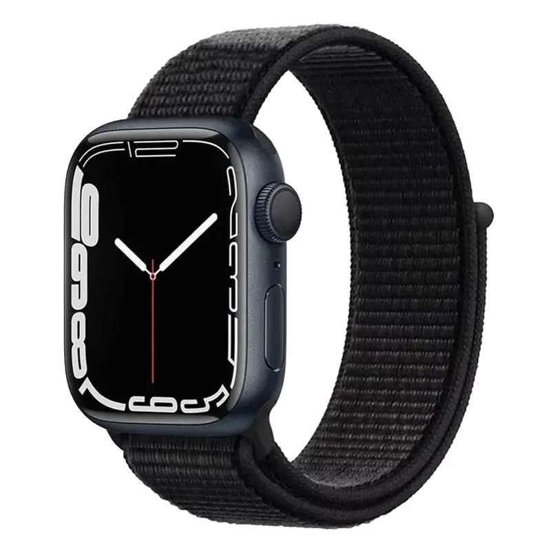 Bracelet Sport en nylon tissé Noir pour Apple Watch