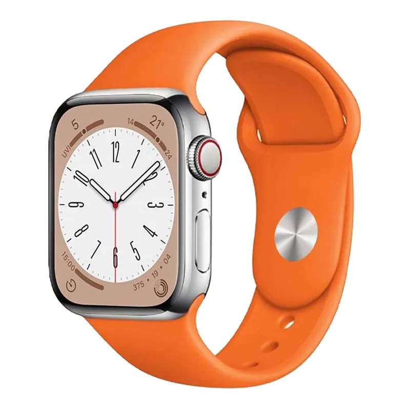 Bracelet en silicone Orange pour Apple Watch