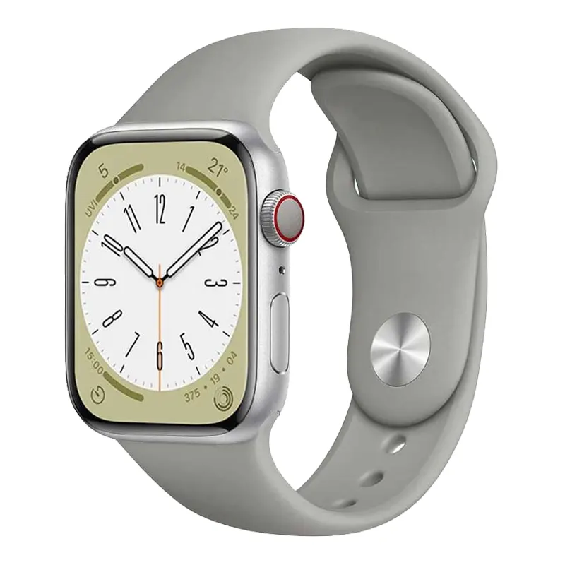 Bracelet en silicone Gris pour Apple Watch