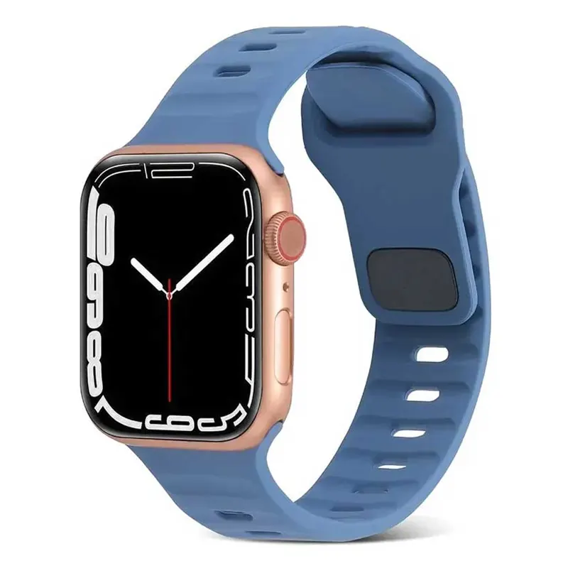 Bracelet Sport en Silicone Bleu Ciel pour Apple Watch