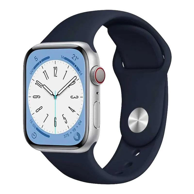 Bracelet en silicone Bleu Marine pour Apple Watch