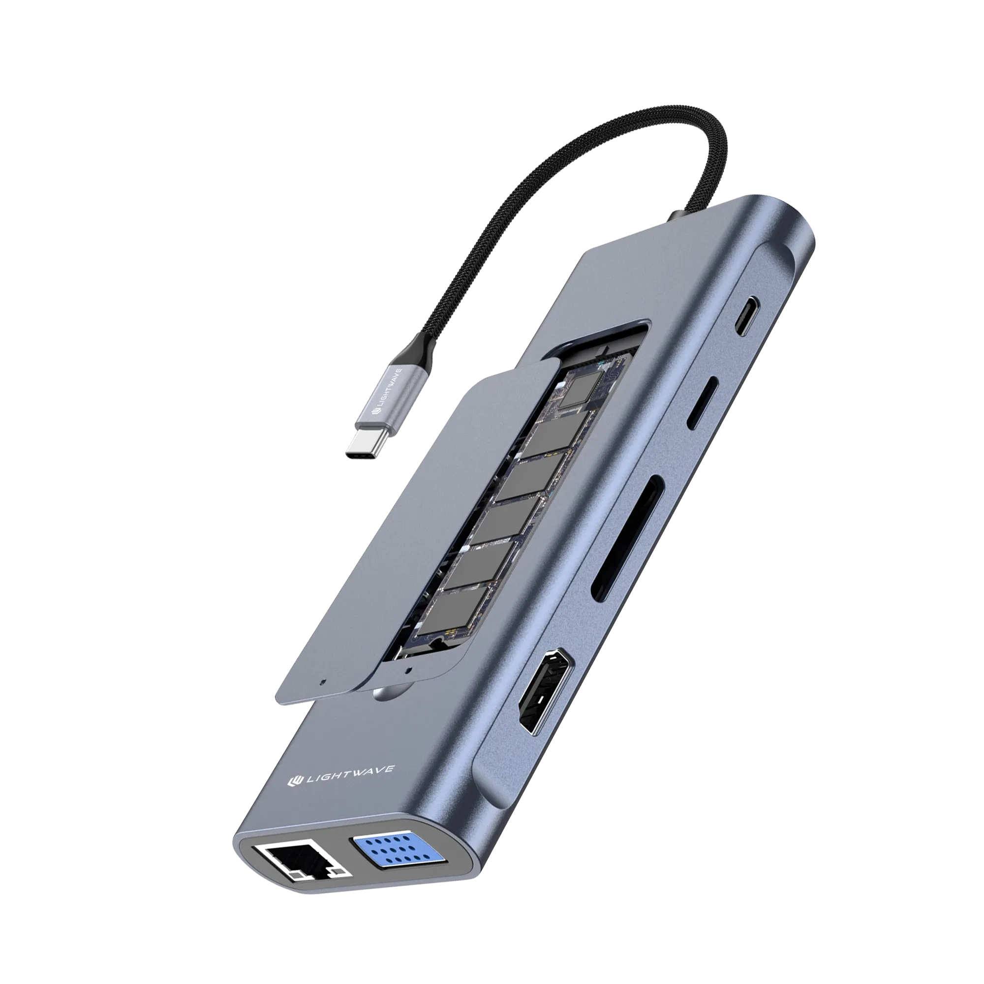 DOCKING STATION LIGHTWAVE M2/NVME 9 EN 1