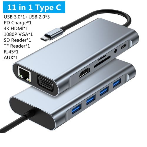 DOCKING STATION LIGHTWAVE 11 EN 1 SILVER