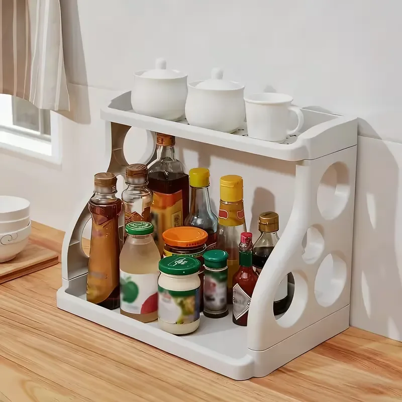ÉTAGÈRE DE CUISINE À 2 NIVEAUX - Blanc
