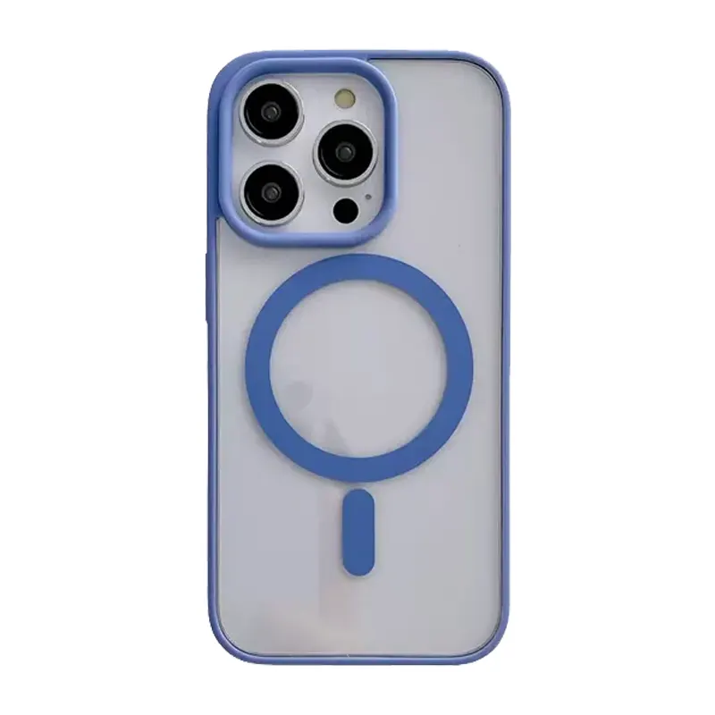 Coque Magnétique Transparente Bleu Ciel pour iPhone 14 Pro Max