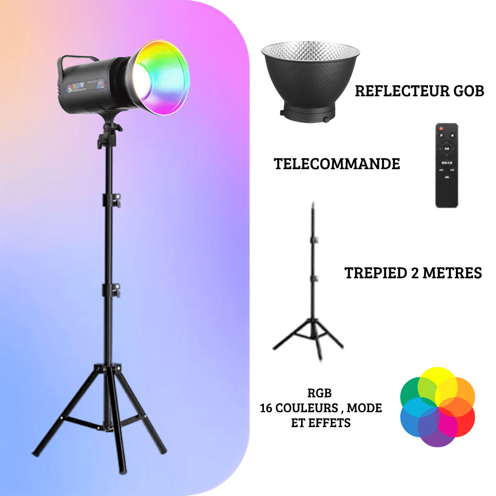 Projecteur Light COB 300Bi RGB