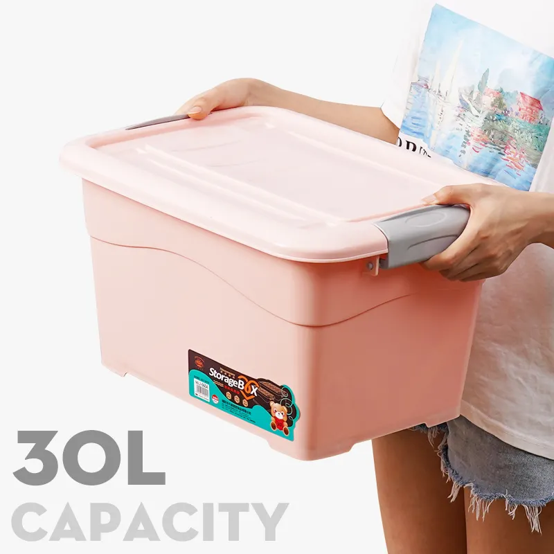 Bac de rangement en plastique couleur – N°1 : 30 Litres