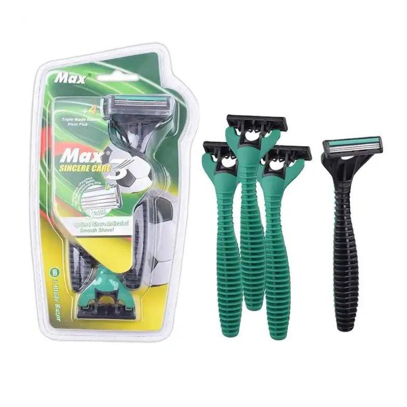 3 Rasoirs Triple Lame pour Homme – Peaux Sensibles