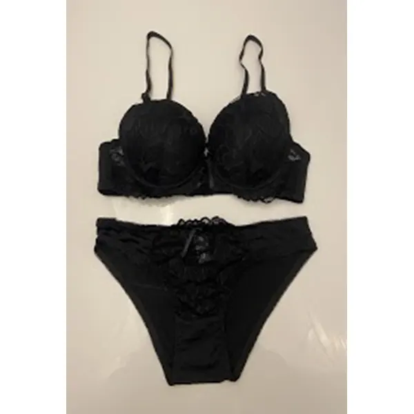 Marylin – MM19953 Pack – Ensemble Sg+Slip – Noir