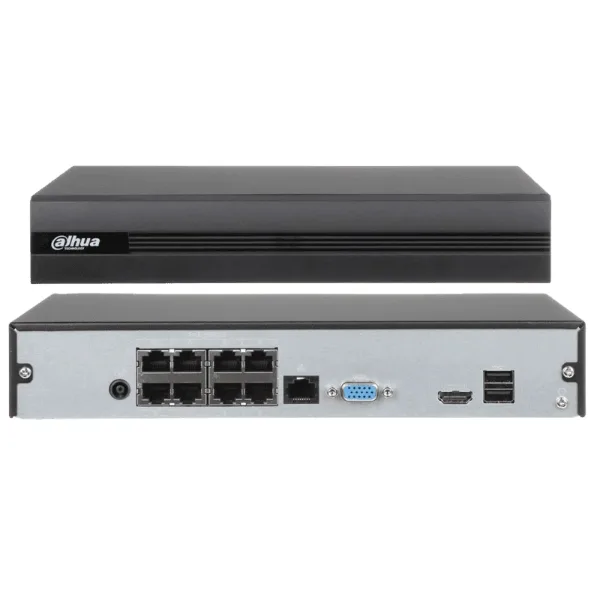 Enregistreur Vidéo Numérique DAHUA NVR 8CH 8POE DHI-NVR1108HS-8P-S3/H / COMPATIBLE JUSQUA 8MP