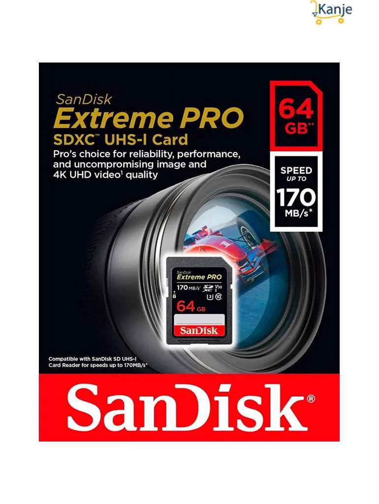 Carte mémoire SanDisk Extreme Pro 64Go