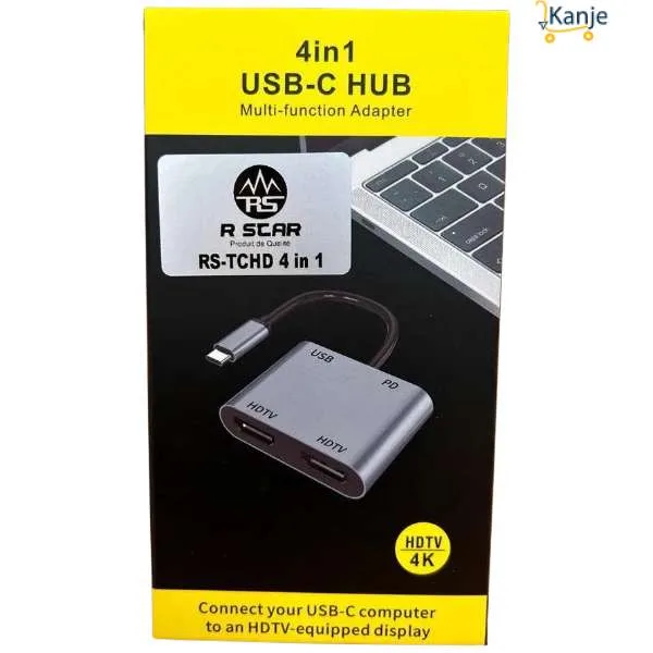 ADAPTER USB-C TO HDTV 4 IN 1 / RS-TCHD4IN1