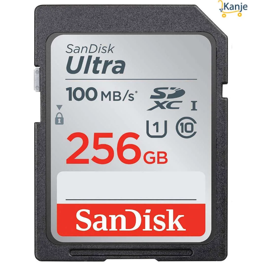 SANDISK CARTE MEMOIRE SD 256GB ULTRA SDHC UHS-I CARD CLASS 10 80MB/S