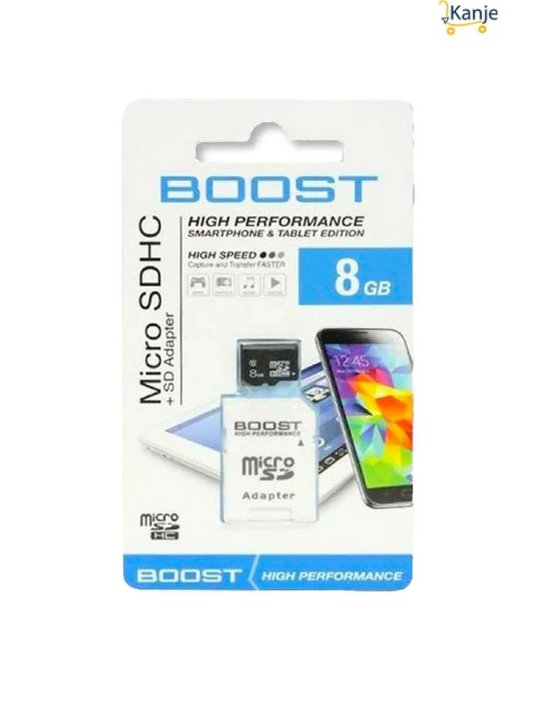 Carte mémoire Boost microSD 8Go