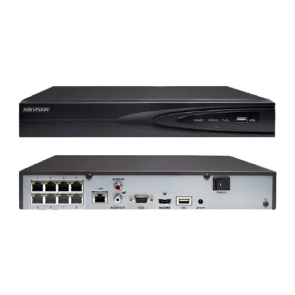 Enregistreur Vidéo Numérique HIKVISION NVR 8CH POE 4K DS-7608NI-Q1/8P