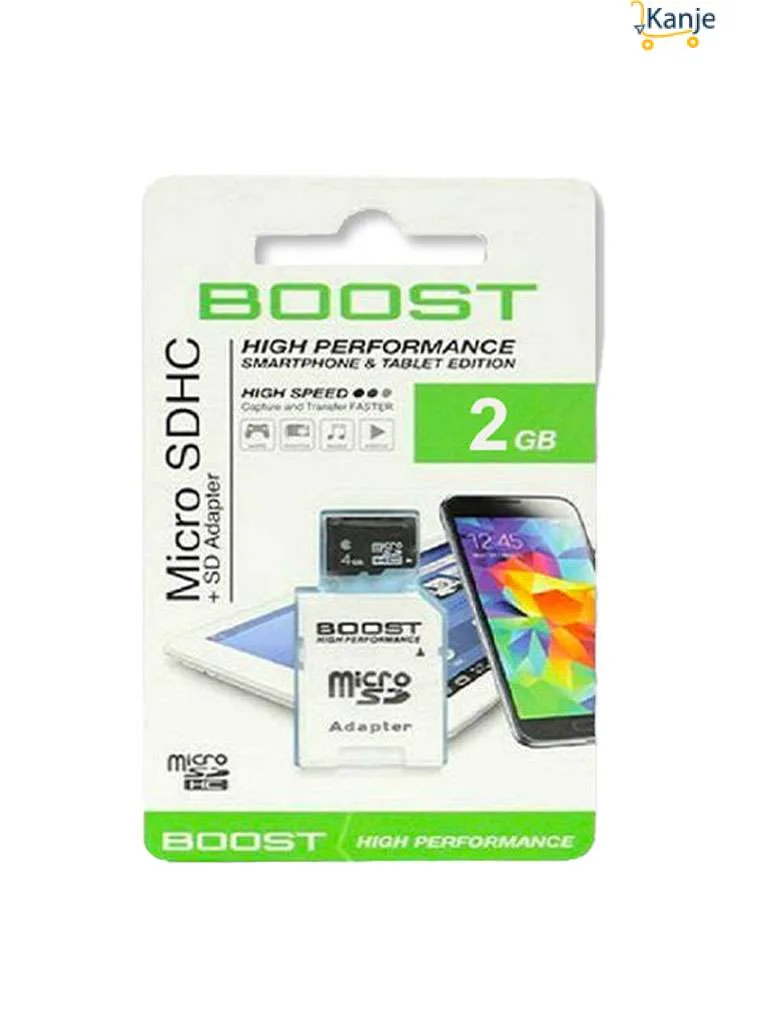 Carte mémoire Boost microSD 2Go