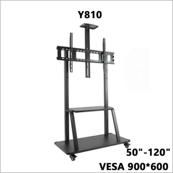 SUPPORT TV mobile sur roulettes AIRFLUX 50" à 120" AF-Y810