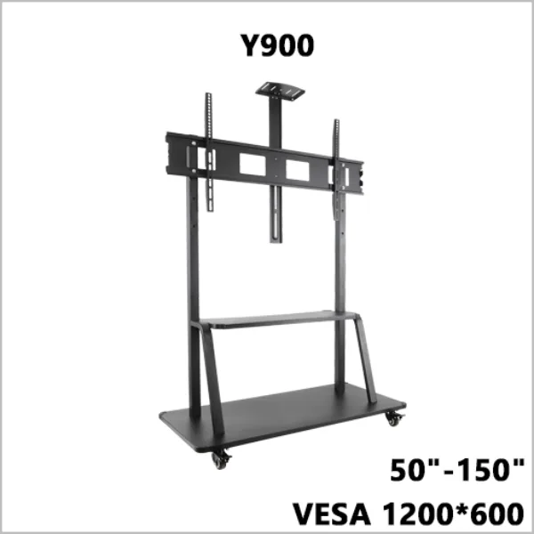 SUPPORT TV mobile sur roulettes AIRFLUX 52" à 150" AF-Y900