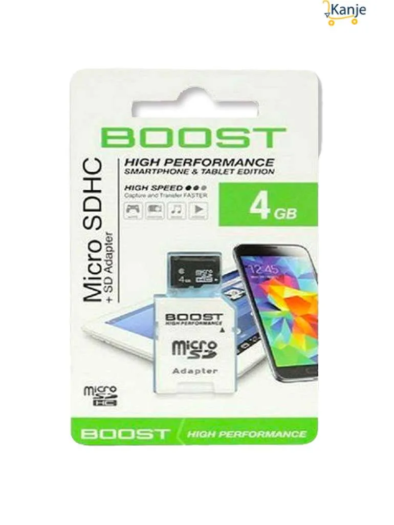 Carte mémoire Boost microSD 4Go