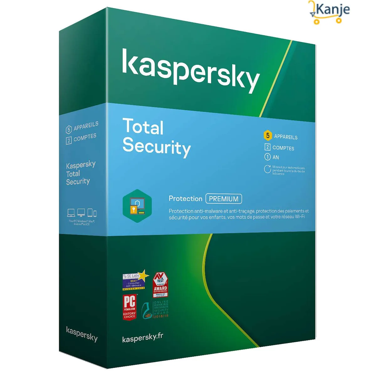 Antivirus Kaspersky Total Security 4 Postes