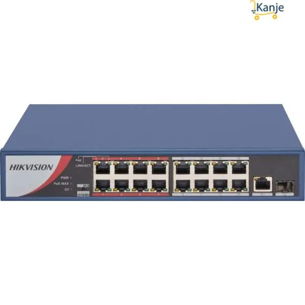 HIKVISION SWITCH 16 PORTS DS-3E0318P-E/M 5mp
