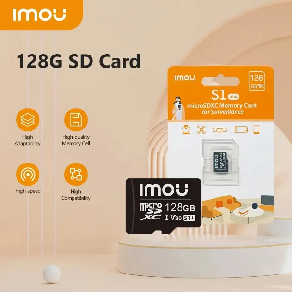 Carte Mémoire Micro SD 128GO Imou ST2-128-S1