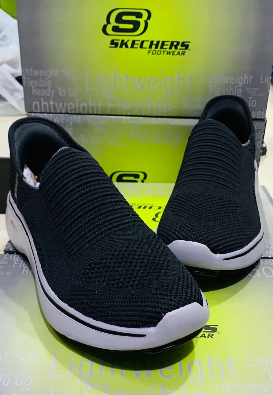 Chaussure Skechers Flexible (Noir) Enfiler