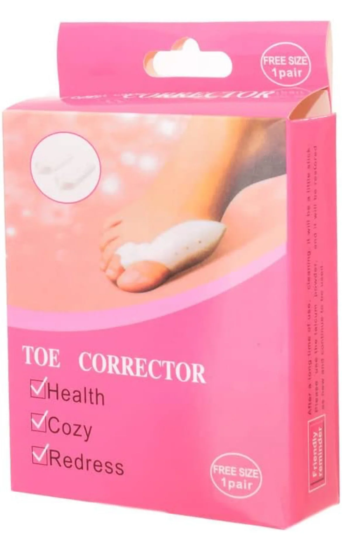 Correcteur d'orteil en silicone