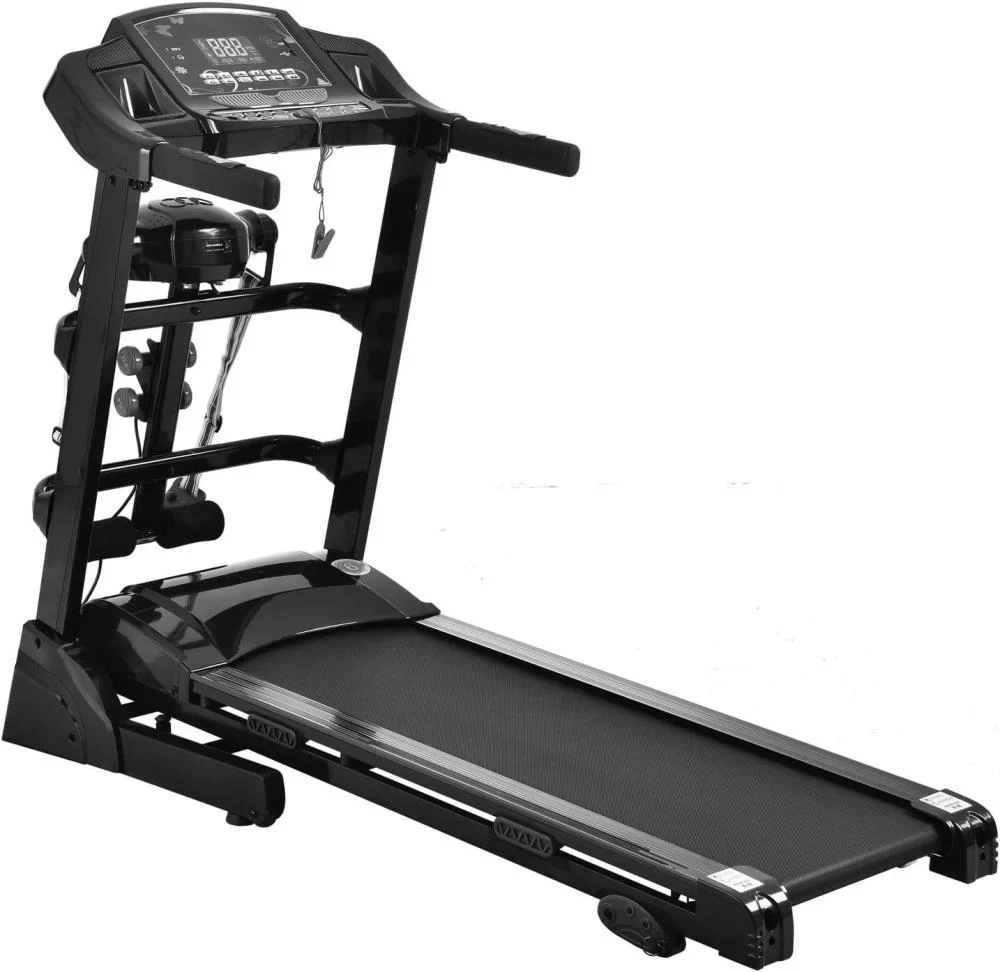 Tapis roulant électrique multifonctions avec écran LED pour équipement de gym