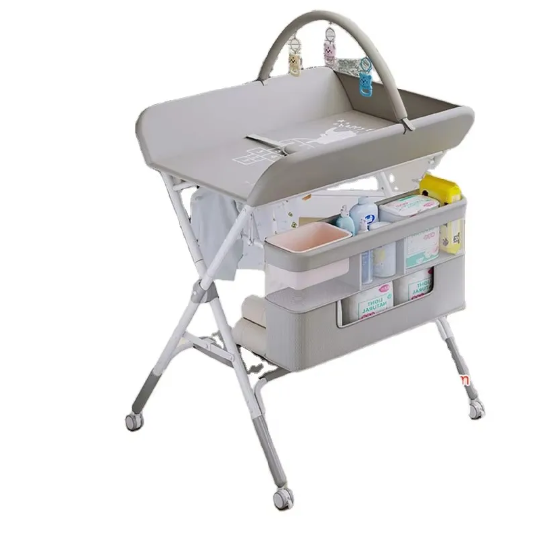 Table à langer pliable avec rangement et roulettes – MATERNITA