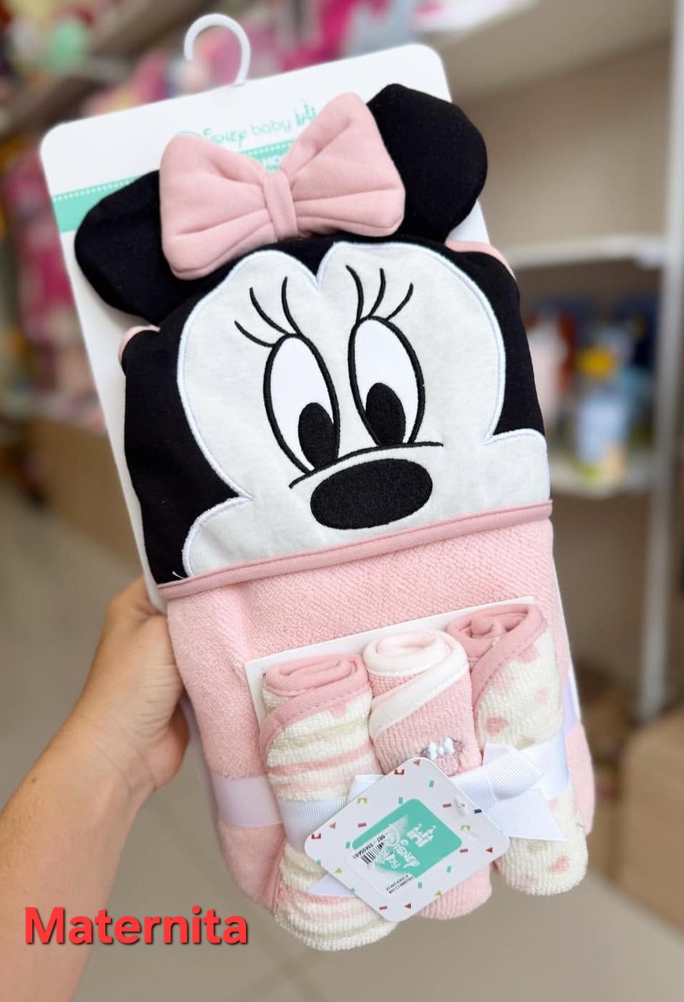 Coffret Sortie de Bain Bébé Disney – Serviette à Capuche + 3 Gants de Toilette Dakar