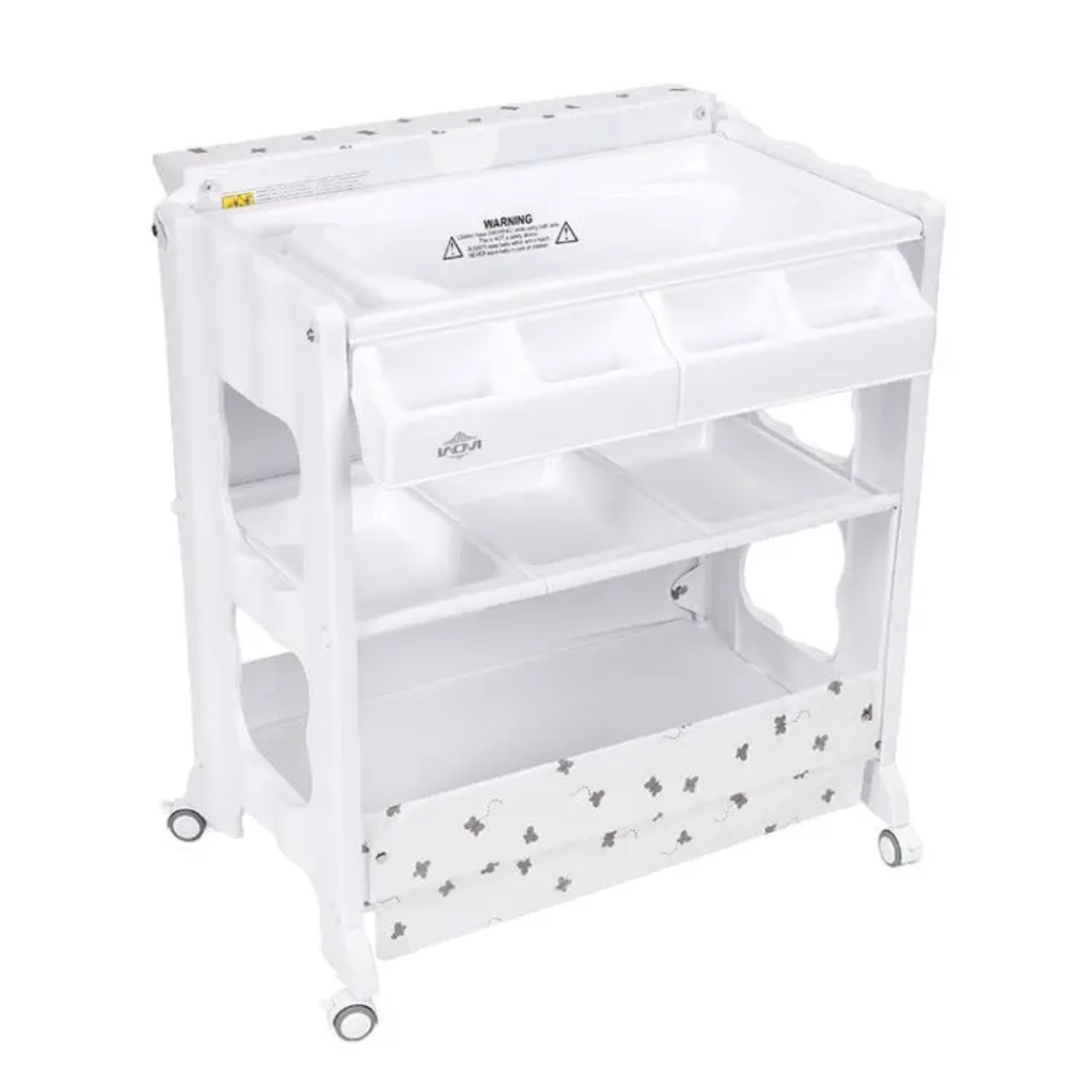 Table à langer bébé avec baignoire intégrée et matelas – Mobile & pratique | Maternita Dakar