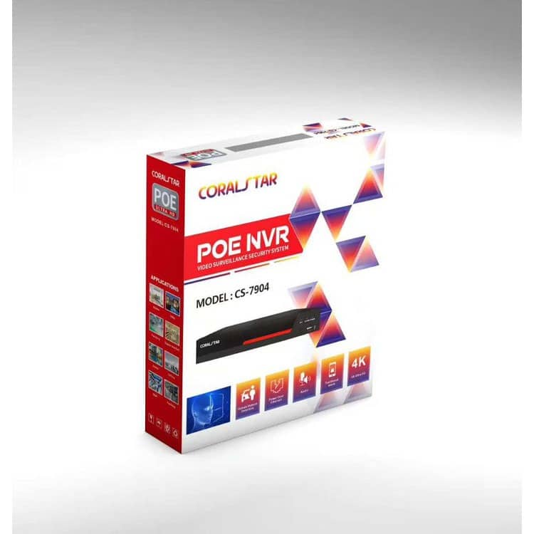 Dvr Caméra Coralstar CS 7904 Pour Poe 4 Sortie