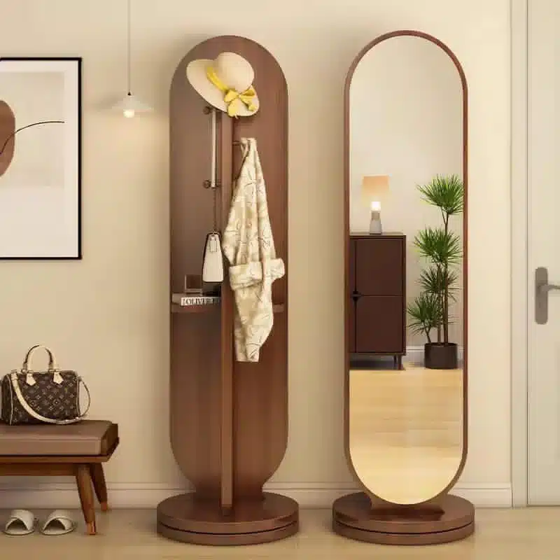 Miroir Porte-manteaux créatifs sur pied