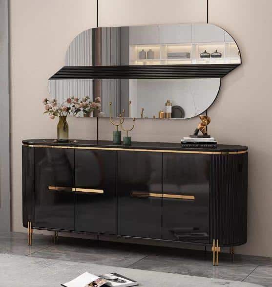 Console + Miroir G6318 +M6318 Noir