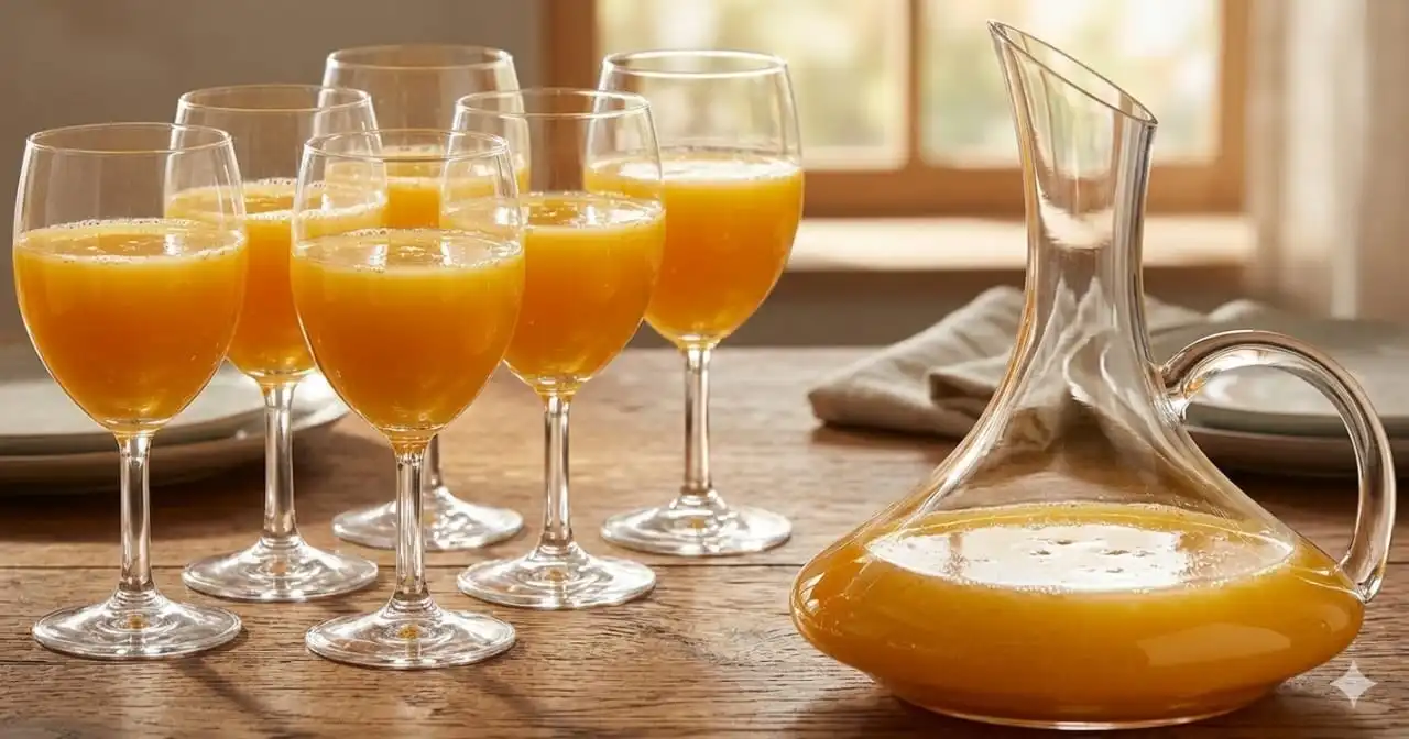 Ensemble Carafe jus avec poignée et 6 verres