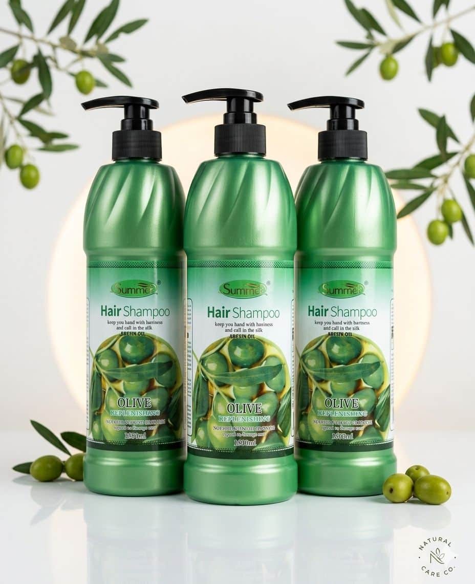 Shampoing pour cheveux à base d’olive