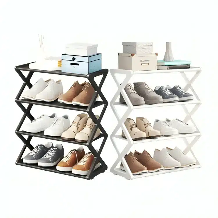 Range chaussures en plastique 4 étage