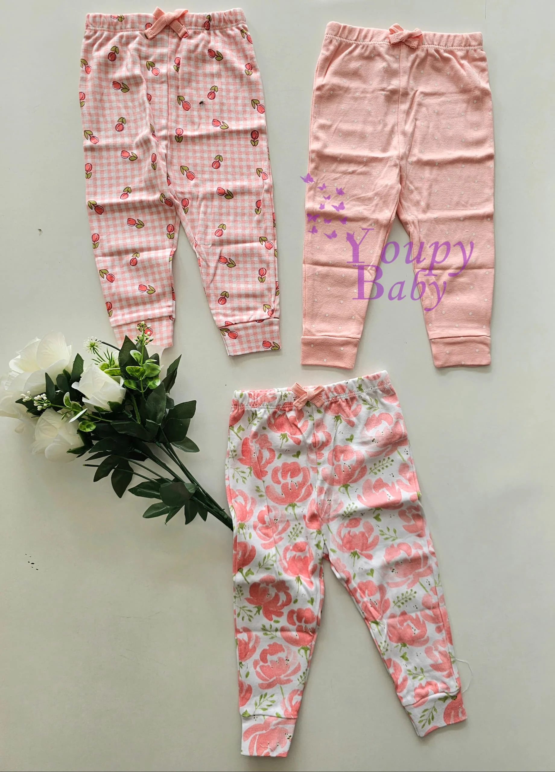Lot de 3 pantalon en coton