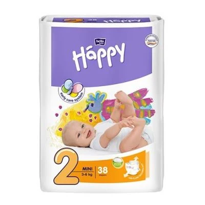 Bella Baby Happy Couches Mini 38 couches bébé 3-6 kg