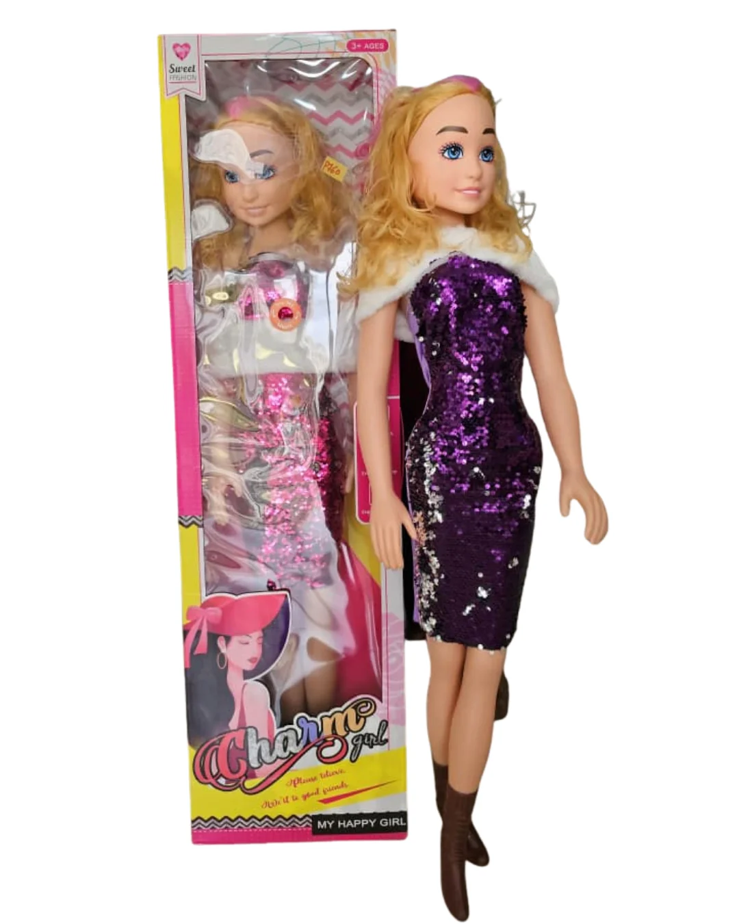 Poupée fashion paillettes 3ans+