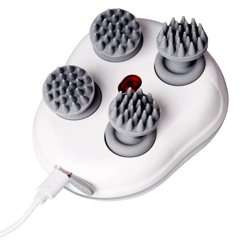 Masseur électrique de cuir chevelu avec 4 têtes