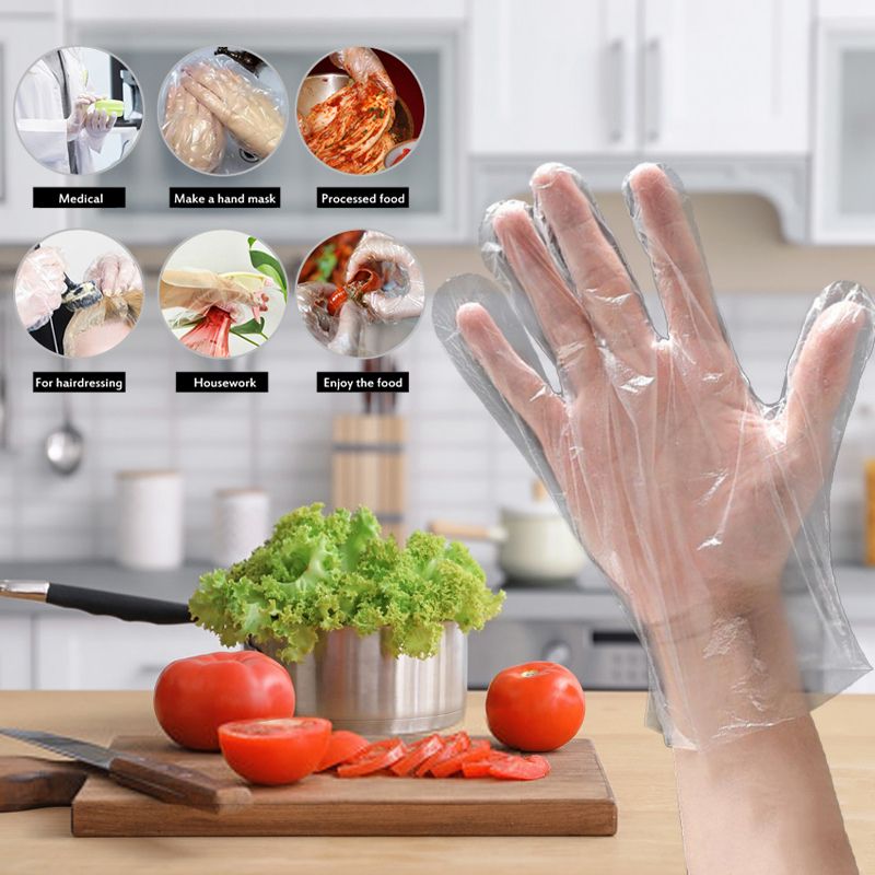 Gants de Ménage Jetables Transparents – 50pcs
